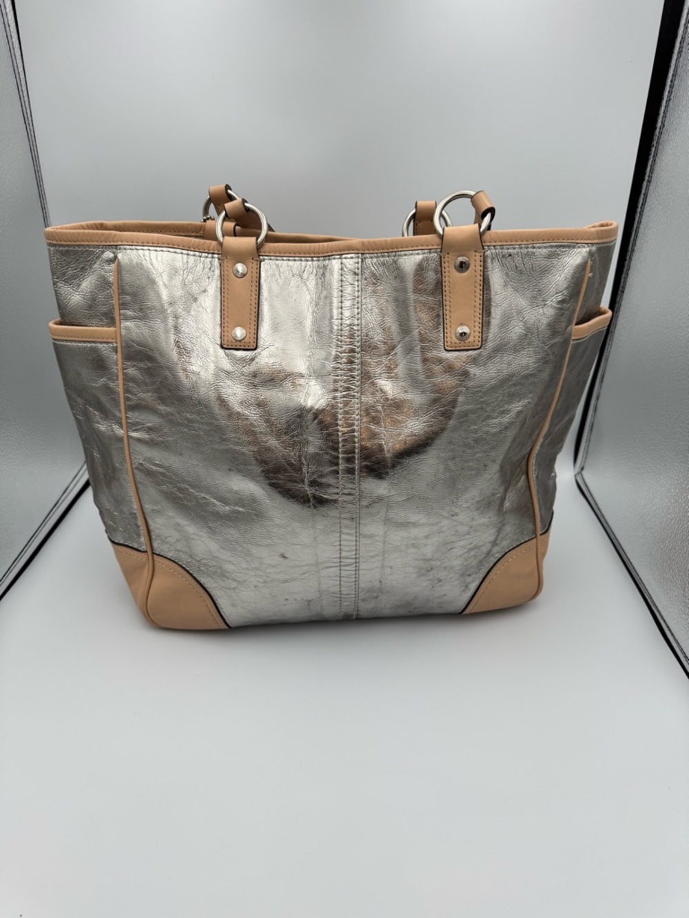 Coach (2013) Metro Metallic Tote - Picture 6 of 10